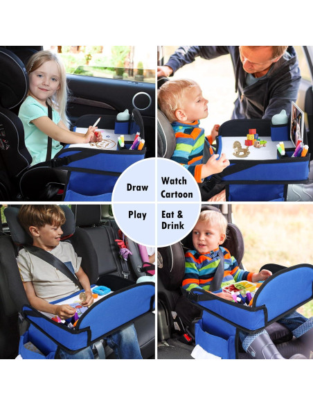 Bandeja de Viaje para Niños WENRENER Azul Marino 43x34cm 2PCS