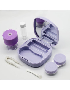 Estuche para Lentes de Contacto con Lavadora YXYJH Púrpura 2