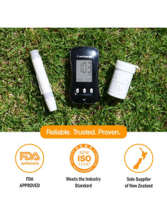 Kit de Monitor de Glucosa CareSens N con 100 Tiras y Lancetas 2