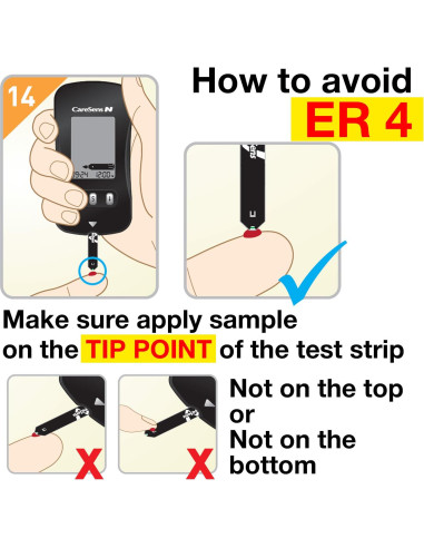 Kit de Monitor de Glucosa CareSens N con 100 Tiras y Lancetas