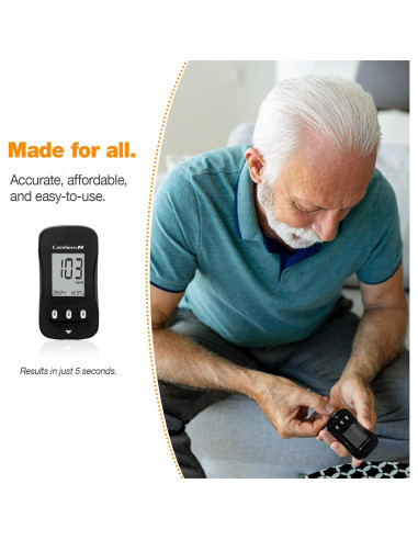 Kit de Monitor de Glucosa CareSens N con 100 Tiras y Lancetas