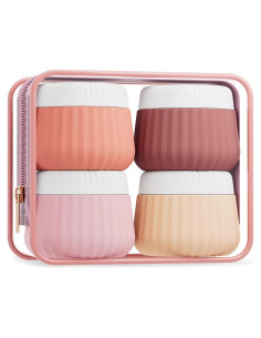 Set de Contenedores de Viaje Mrsdry 4 Piezas 30ML Aprobados por TSA