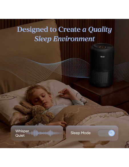 Purificador de Aire LEVOIT Core 300-P HEPA 56W Negro Paquete de 2 Purificador de Aire LEVOIT Core 300-P HEPA 56W Negro Paquete de 2