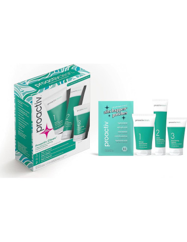 Rutina de Acné Proactiv Clean 3 Pasos + Parches Espinillas