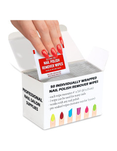 Toallitas Desmaquilladoras Ninja Quest Sin Acetona - 50 Unidades