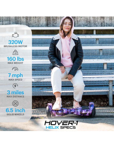 Scooter Eléctrico Hover-1 Helix 200W Autobalanceado 11.27 km/h 2