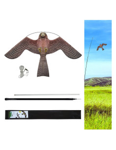 Cometa Ahuyentadora de Aves eyijklzo 4m Rojo para Cultivos