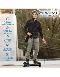 Hover-1 Blast Patinete Eléctrico Autobalanceado Rosa 7 km/h 2