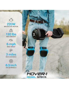 Hoverboard Eléctrico Hover-1 Rebel 6.5" Rosa para Niños 2