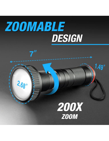 Linterna LED Bell+Howell Taclight Max 500 Lúmenes Recargable