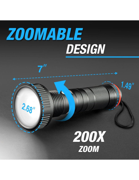 Linterna LED Bell+Howell Taclight Max 500 Lúmenes Recargable