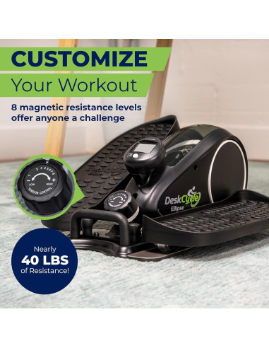 Ejercitador de Piernas DeskCycle Ellipse - Máquina Elíptica Compacta