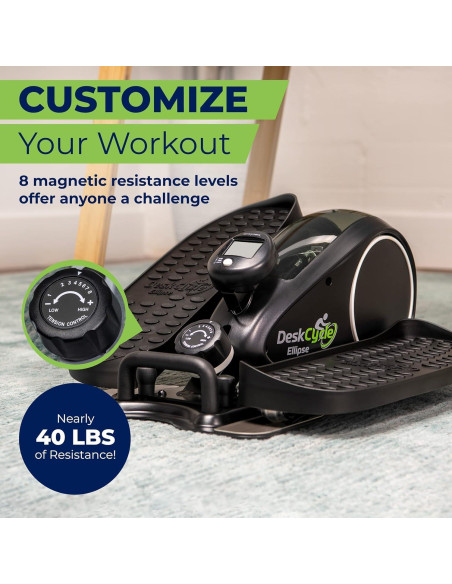 Ejercitador de Piernas DeskCycle Ellipse - Máquina Elíptica Compacta