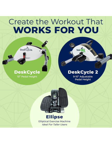 Ejercitador de Piernas DeskCycle Ellipse - Máquina Elíptica Compacta