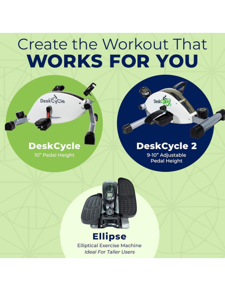 Ejercitador de Piernas DeskCycle Ellipse - Máquina Elíptica Compacta