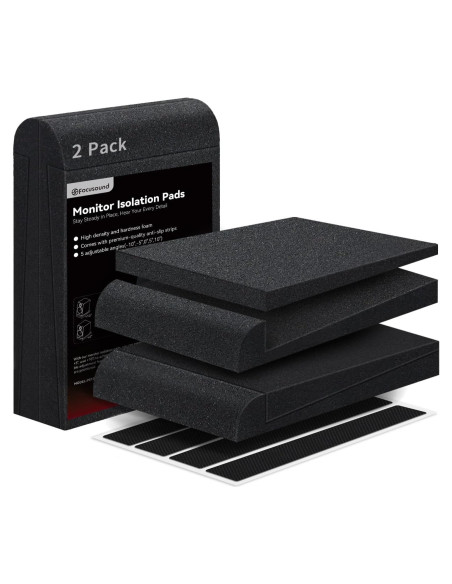 Almohadillas de Aislamiento Focusound para Monitores 3-4.5"