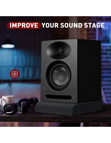Almohadillas de Aislamiento Focusound para Monitores 3-4.5"