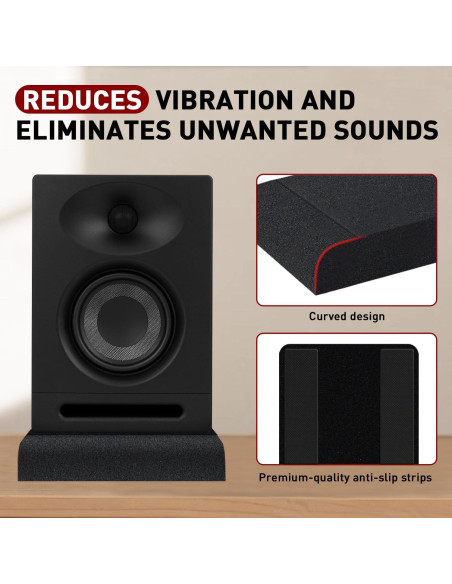 Almohadillas de Aislamiento Focusound para Monitores 3-4.5"