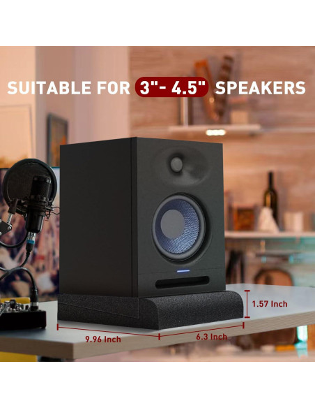 Almohadillas de Aislamiento Focusound para Monitores 3-4.5"