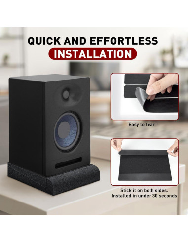 Almohadillas de Aislamiento Focusound para Monitores 3-4.5"