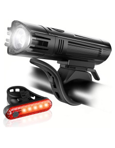 Juego de Luces para Bicicleta Ascher USB Recargables 4 Modos