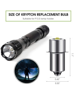 Bombillas LED 3W Honoson 5 Piezas Reemplazo Linterna 2