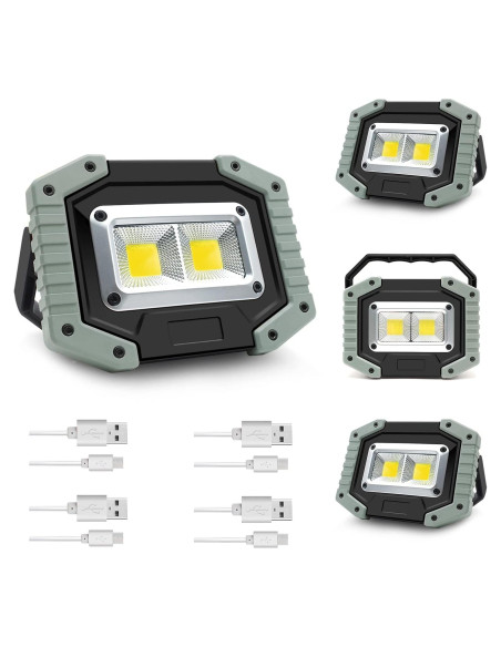 Luz de Trabajo LED Recargable LightingWill 30W 1500LM IP65