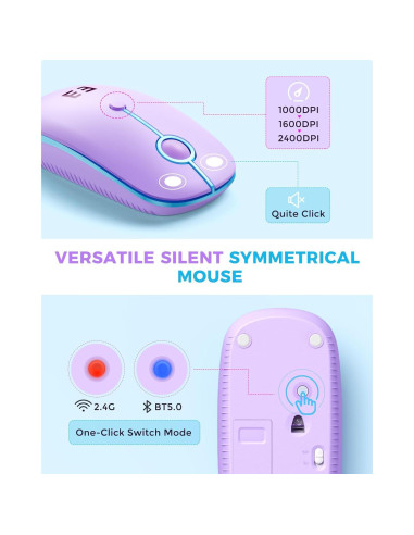 Teclado y Ratón Bluetooth Seenda CTU-301 Multi-Dispositivo