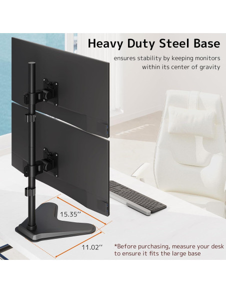 Soporte Doble para Monitor Putilsen Mount 17-49" Negro
