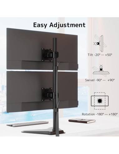 Soporte Doble para Monitor Putilsen Mount 17-49" Negro