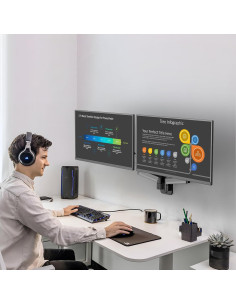 Soporte de Pared Doble para Monitor HIPPOFLEX 17-32" Ajustable 2