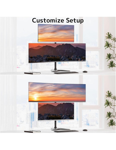 Soporte Doble para Monitor Putilsen Mount 17-49" Negro