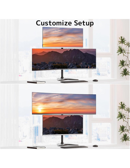 Soporte Doble para Monitor Putilsen Mount 17-49" Negro