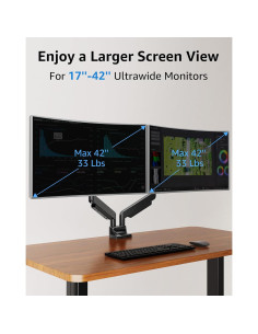 Soporte Doble para Monitores MOUNTUP MU7012 17-42" 6.6-33lbs 2