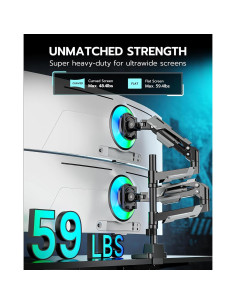 Soporte Doble para Monitores ARES WING Ajustable 24-57" 2