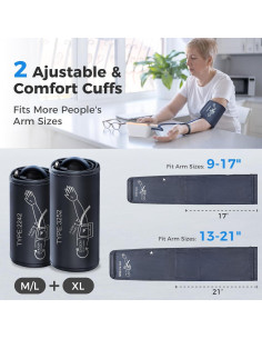 Monitor de Presión Arterial ShenZhen GoodlyMed A02-BE 2 Manguitos 2