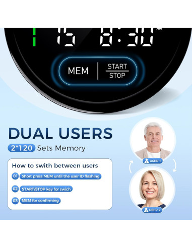 Esfigmomanómetro Automático Brazo Superior Jamr BN1WC 240 Memorias