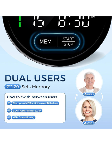 Esfigmomanómetro Automático Brazo Superior Jamr BN1WC 240 Memorias