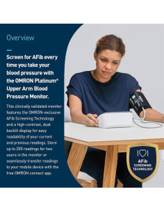 Monitor de Presión Arterial OMRON Platinum - Detección AFib 2