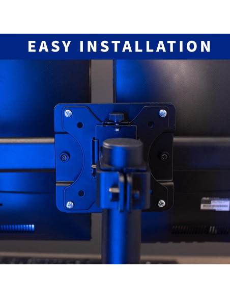 Adaptador Soporte VESA Doble VIVO MOUNT-VW02A 2 Monitores 27"