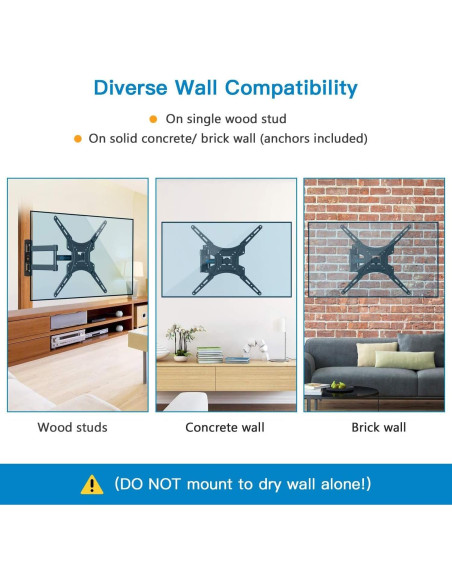 Soporte de Pared para TV Pipishell PIMF2 26-55" Articulado 30kg