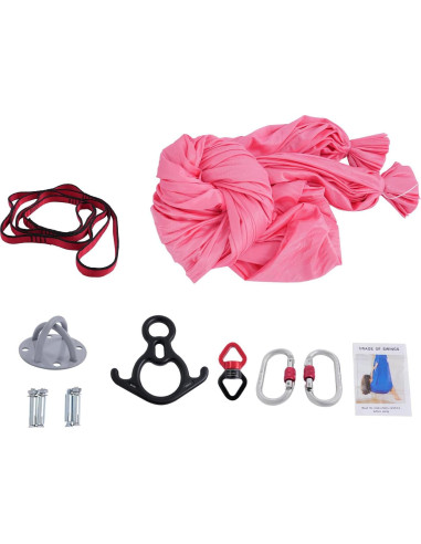 Hamaca de Yoga Aéreo AGULIUM 3.0x2.8m 500kg Rosa