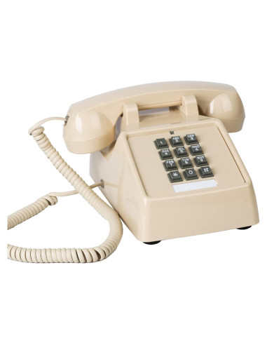 Teléfono de Cuerda Vintage Sangyn Beige con Timbre Mecánico