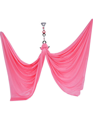 Hamaca de Yoga Aéreo AGULIUM 3.0x2.8m 500kg Rosa