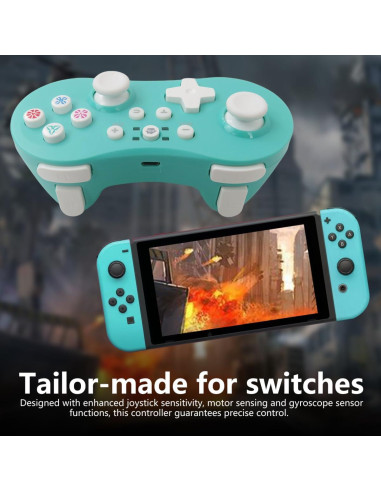 Controlador Pro Inalámbrico Bedaily para Nintendo Switch Verde