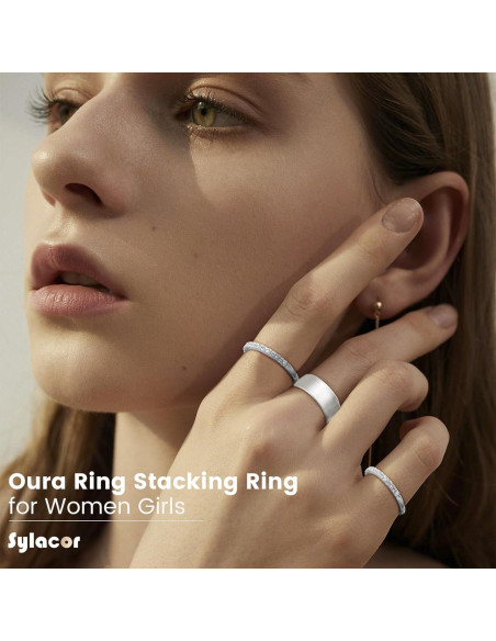 Anillos Apilables Ajustables Baño de Oro 14K para Oura Ring Anillos Apilables Ajustables Baño de Oro 14K para Oura Ring