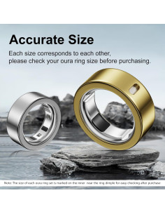 Paquete de 5 Cubiertas de Anillo Hexasider para Oura Ring 3/4 2