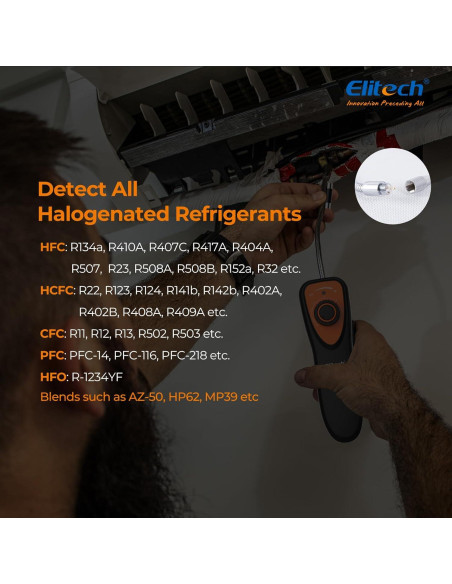 Detector de Fugas de Refrigerante Elitech CLD-100UV Sensible