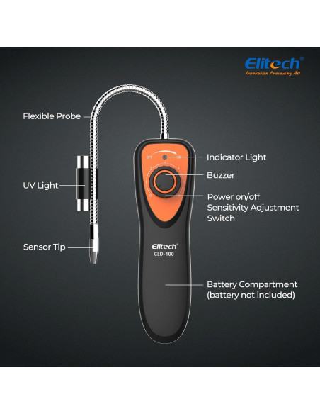 Detector de Fugas de Refrigerante Elitech CLD-100UV Sensible