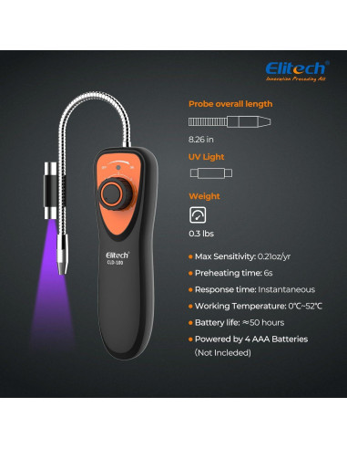 Detector de Fugas de Refrigerante Elitech CLD-100UV Sensible